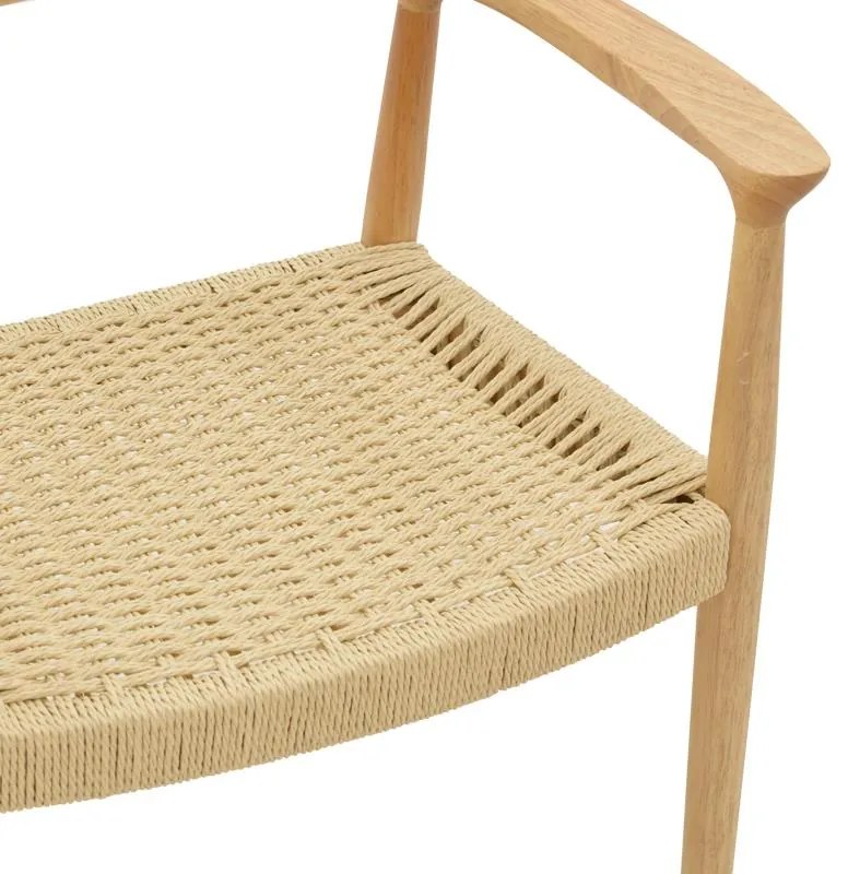 Καρέκλα - Πολυθρόνα Juvan φυσικό rubberwood 64x53x77εκ 64x53x77 εκ.