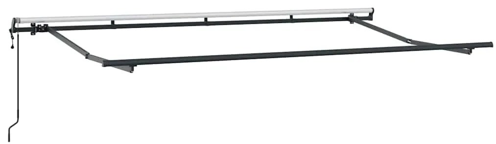 vidaXL Κατενάντα με Ρολό Κρεμ 350 x 200 x 120 εκ Ύφασμα και Μέταλλο