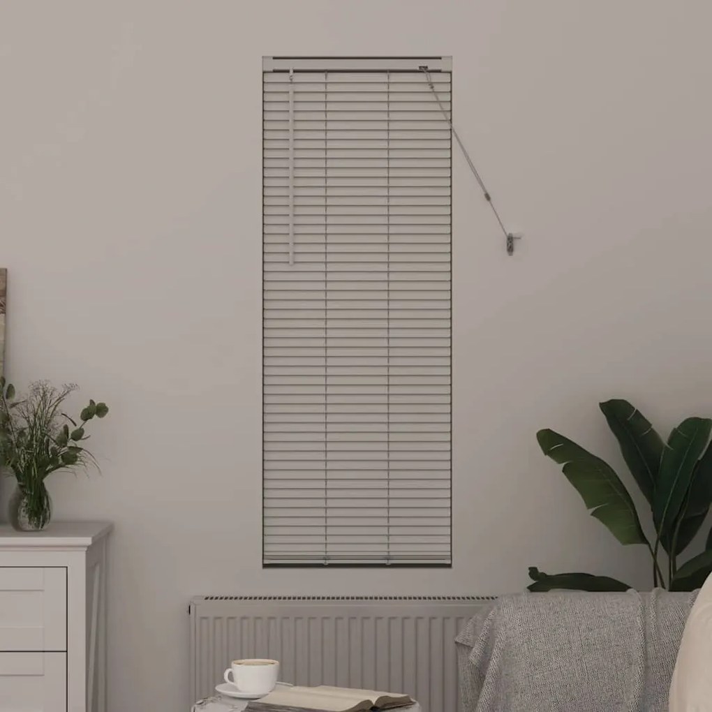 vidaXL Ρολό Παραθύρου με κουρτίνες Άλλο Λευκό 80 x 130 εκ Αλουμίνιο