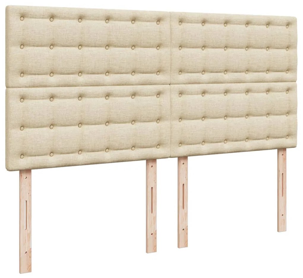 ΚΡΕΒΑΤΙ BOXSPRING ΜΕ ΣΤΡΩΜΑ ΚΡΕΜ 200X200 ΕΚ. ΥΦΑΣΜΑΤΙΝΟ 3292914