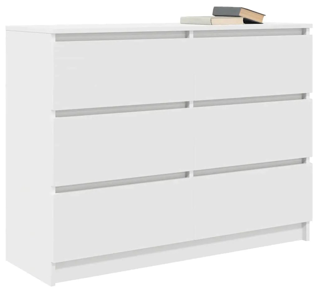 vidaXL Sideboard Λευκό 100x35x76 cm Κατασκευασμένο ξύλο