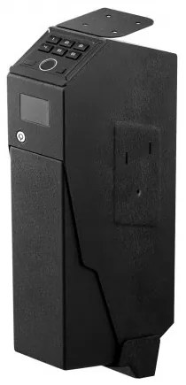 VEVOR Gun Safe, Slider Handgun Gun Safe with Screen, Fingerprint/Password/Key, 3-Way Quick Access Firearm Case Box with LED for 1 Pistol & Magazine, Mounted Gun Box for Nightstand Bedside Desk Car