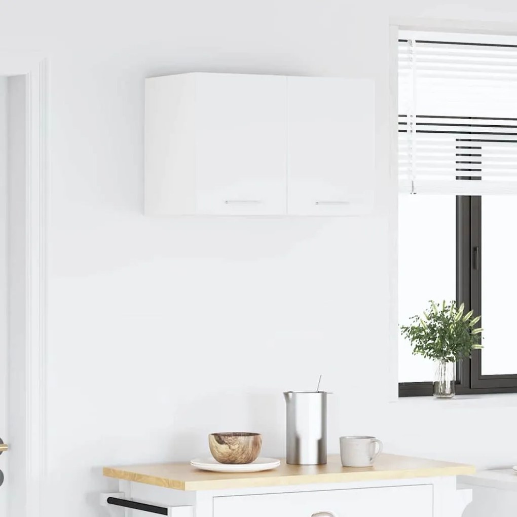 vidaXL Κρεμαστό ντουλάπι με πόρτα Riga 2 pcs Λευκό 30 x 31 x 40 εκ.