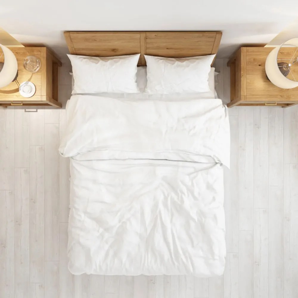 Σεντόνι Ξενοδοχείου 55-03 80% Βαμβάκι 20% Polyester Περκάλι 160TC White Μονό 160x250cm Βαμβάκι-Πολυέστερ