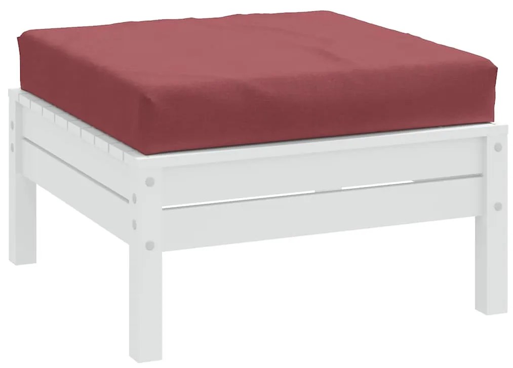 vidaXL Μαξιλάρι Παλέτας Μπορντό 60x60x9,5 εκ. Ύφασμα