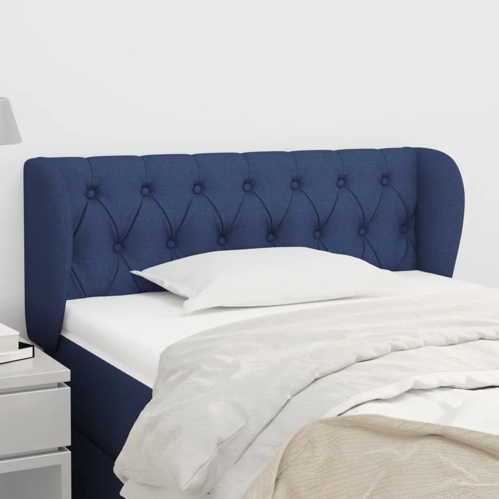 vidaXL Κεφαλάρι με Πτερύγια Μπλε 93x23x78/88 εκ. Υφασμάτινο
