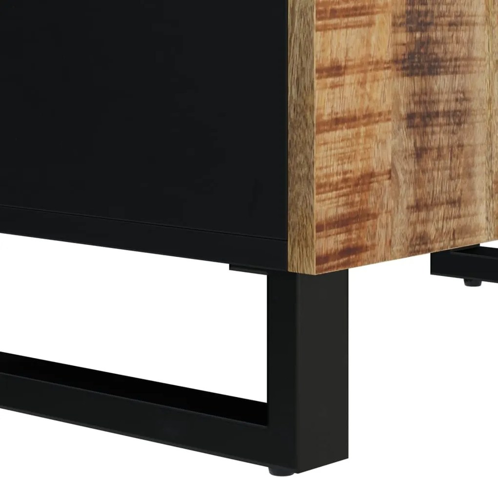 vidaXL Ντουλάπι με 2 Πόρτες 60 x 33 x 75 εκ. από Μασίφ Ξύλο Μάνγκο