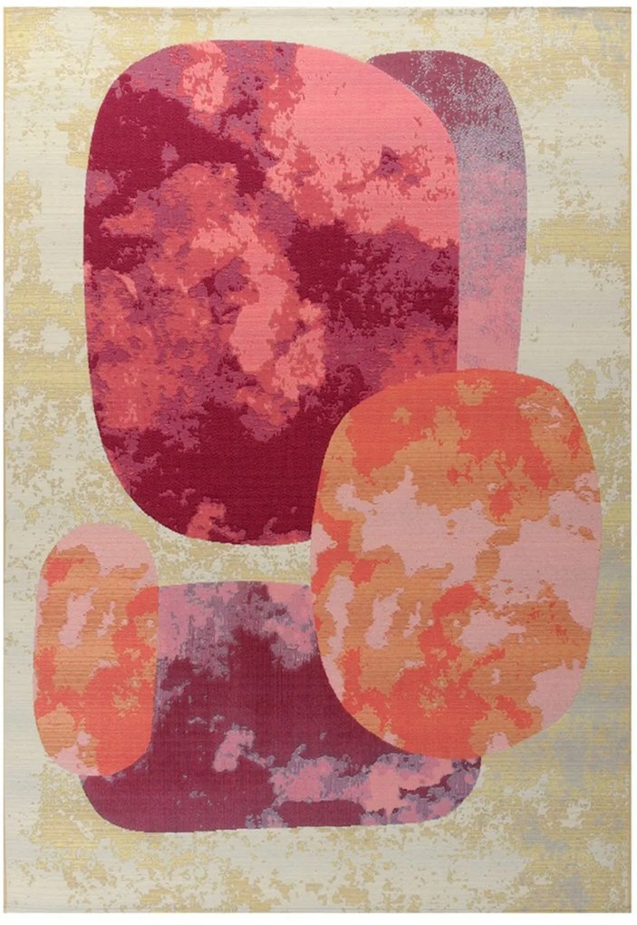 Χαλί Capri 01029-102 Beige-Purple-Orange Merinos 140X200cm