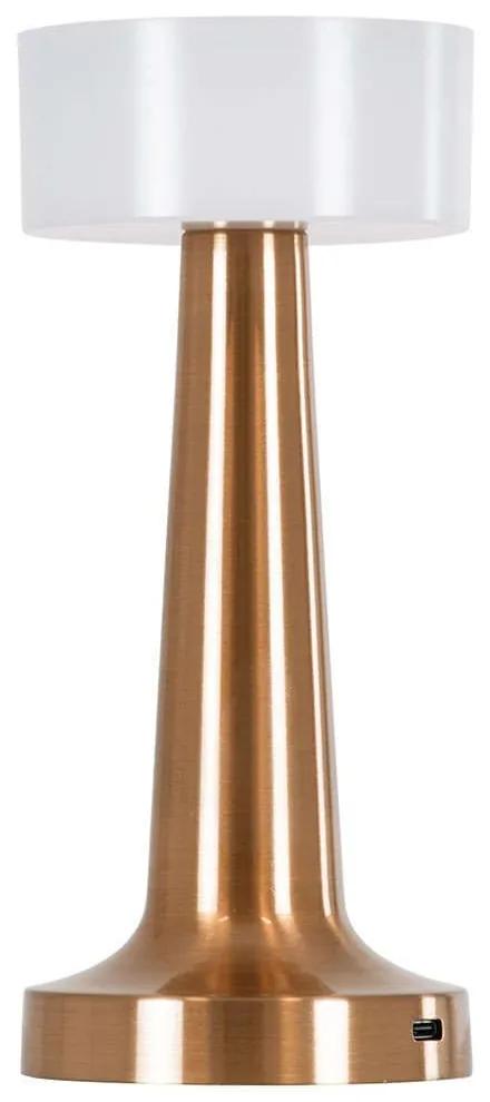 Φωτιστικό Επιτραπέζιο Επαναφορτιζόμενο Nanna 76474 Φ9x21cm Dim Led 105lm 1,5W 1500/4500/6000K Bronze Πλαστικό