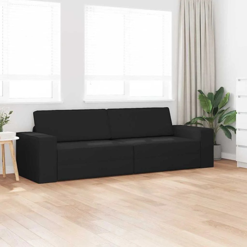 vidaXL Καναπέ-Κρεβάτι Μαύρο 245 x 78 x 77 εκ. ύφασμα