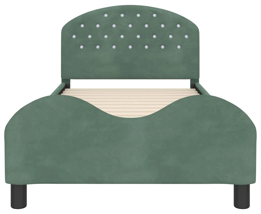 vidaXL Κρεβάτι Παιδικής Κρεβατοκάμαρας με Κεφαλάκι Θαλασσί 80 x 200 cm