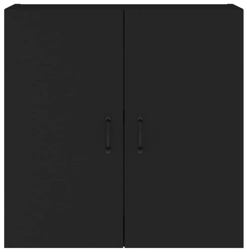 Ντουλάπι Τοίχου Μαύρο 60 x 31 x 60 εκ. από Επεξεργασμένο Ξύλο - Μαύρο