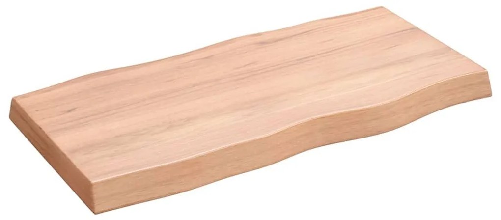 Επιφ Τραπεζιού Αν Καφέ 80x40x(2-6)εκ. Ακατέργ. Μασίφ Ξύλο Δρυός - Καφέ