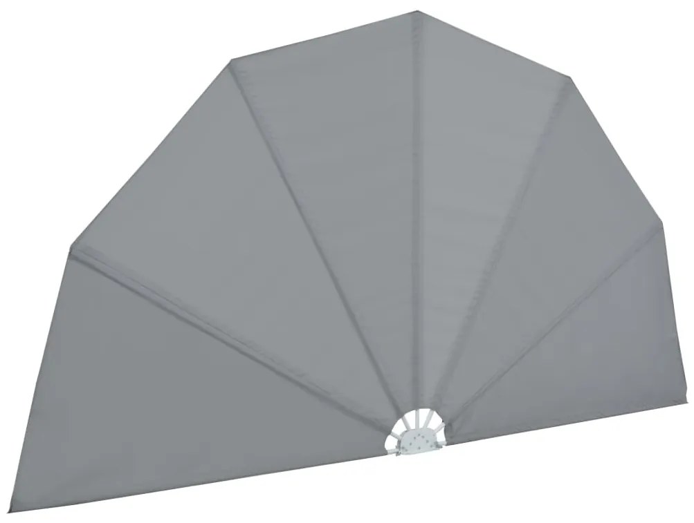 vidaXL Σκίαστρο Βεράντας Πλαϊνό Πτυσσόμενο Γκρι 200 εκ.