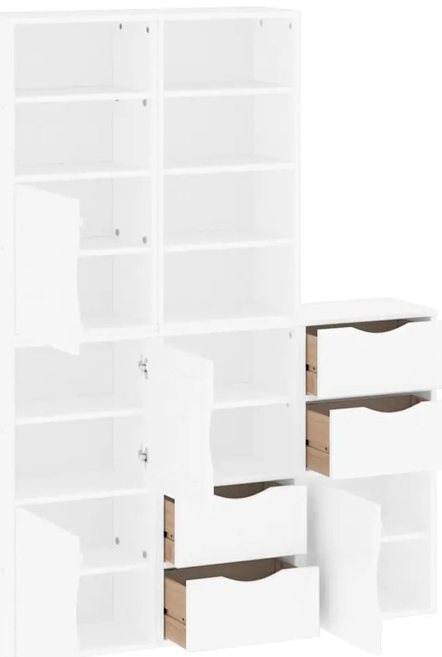 vidaXL Πλαϊνά ντουλάπια 5 τεμ. ODDA 40x24x79 εκ. από Μασίφ Ξύλο Πεύκου