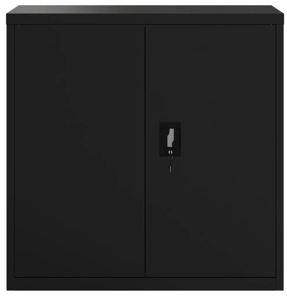 vidaXL Αρχειοθήκη Μαύρη 90 x 40 x 90 εκ. από Ατσάλι