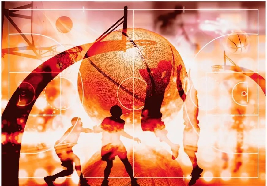 Αυτοκόλλητη φωτοταπετσαρία - My Sport: Basketball - 98x70