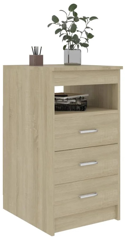 vidaXL Συρταριέρα Sonoma Δρυς 40 x 50 x 76 εκ. από Επεξεργασμένο Ξύλο