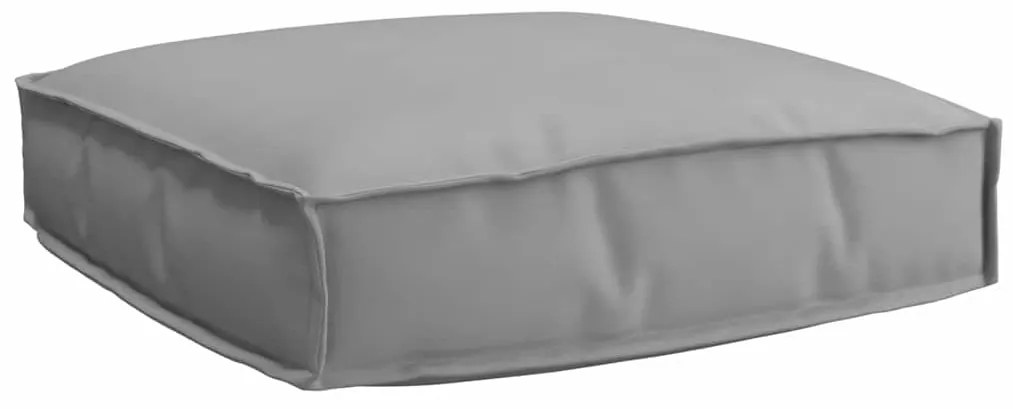 vidaXL Μαξιλάρι Γκρι 60 x 60 x 12 cm Ύφασμα Όξφορντ