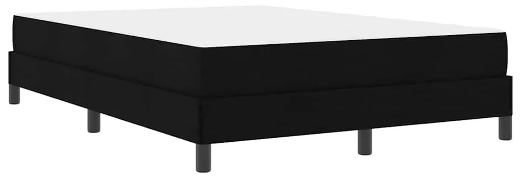 vidaXL Κρεβάτι με ελατήρια Άλλο Μαύρο 140 x 200 cm ύφασμα