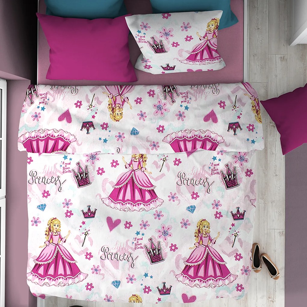 Παπλωματοθήκη Μονή (160x240) Dimcol 390 Princess Pink