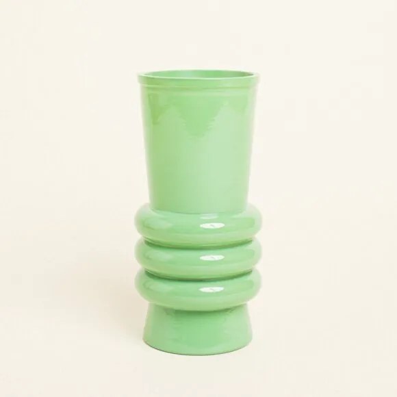 Beauty Home Γυάλινο Βάζο Ελάνη 25 CM