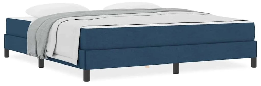 vidaXL Κρεβάτι με ελατήρια με στρώμα Μπλε 180 x 200 cm ύφασμα