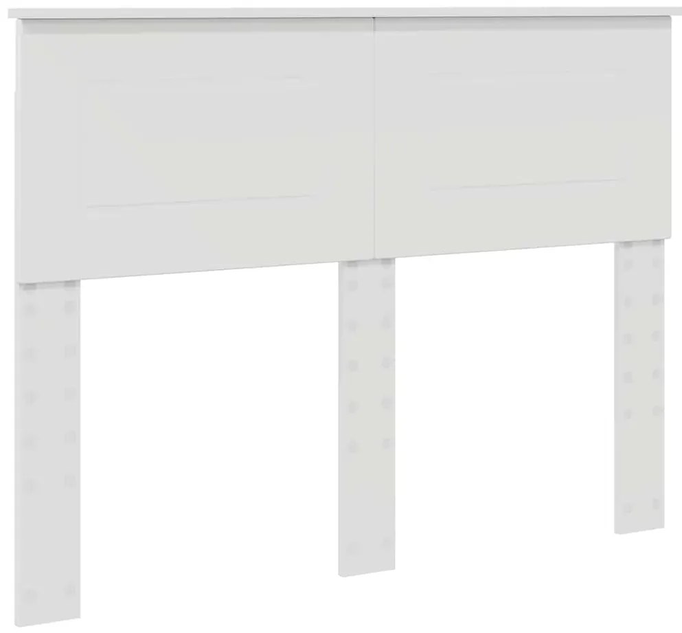 vidaXL Κεφαλάρι με κεφαλάρι Λευκό 135 cm Επεξεργασμένο ξύλο