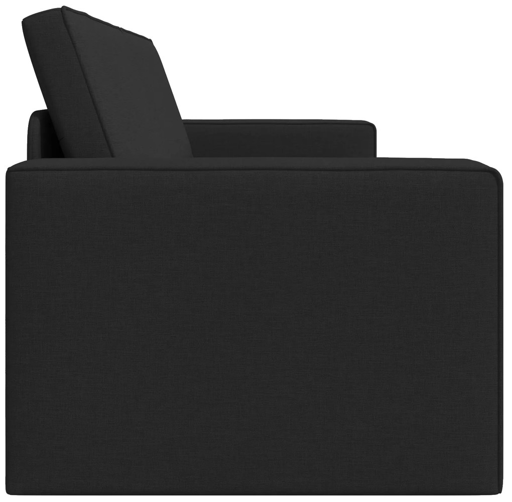 vidaXL 2-σε-1 Μαύρος Καναπές Κρεβάτι 245x150x60.5 cm Ύφασμα