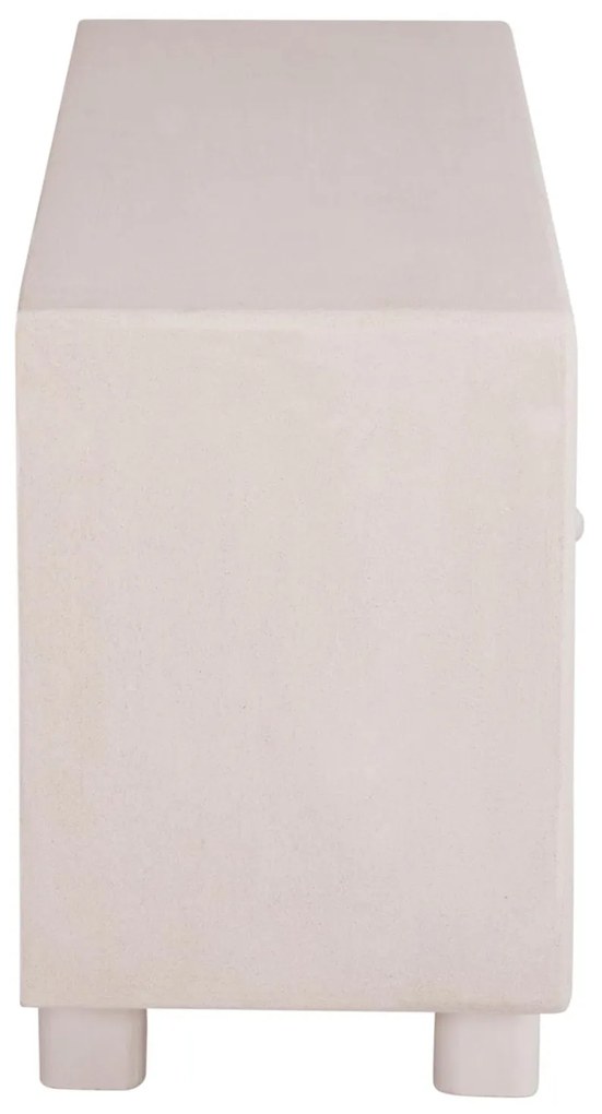 ΜΠΟΥΦΕΣ ΣΕΙΡΑ SANTORINI  MDF ΣΕ ΥΠΟΛΕΥΚΟ ΧΡΩΜΑ-3 ΠΟΡΤΕΣ 140x38x64Υεκ.