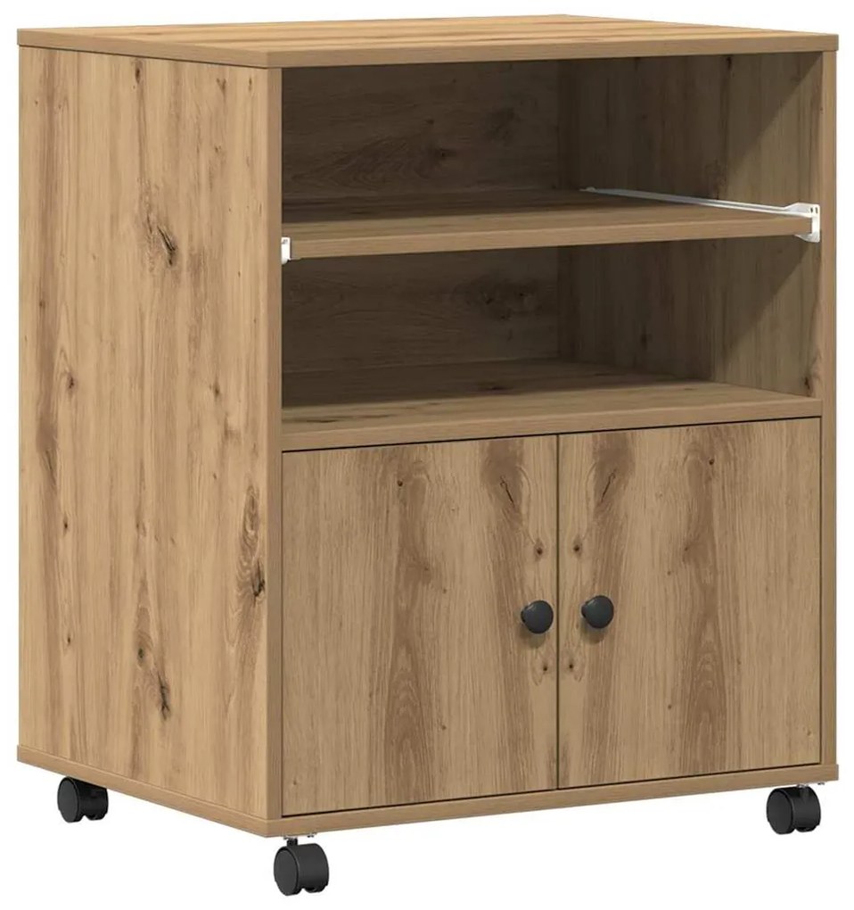 vidaXL Σταντ Εκτυπωτή artisan δρυς 60 x 48 x 74 εκ. Επεξεργασμένο ξύλο
