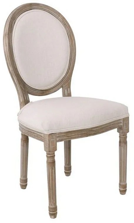 Καρέκλα Jameson Ε752,1Κ 49x55x95cm (Σετ 2τμχ) Ecru Wood, Fabric
