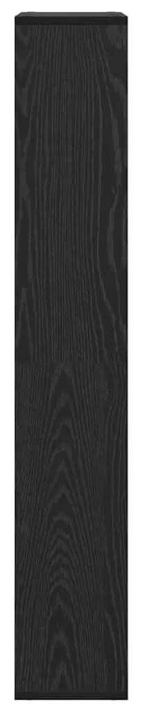 vidaXL Βιβλιοθήκη Μαύρη δρυς 60 x 20 x 120 εκ Επεξεργασμένο ξύλο