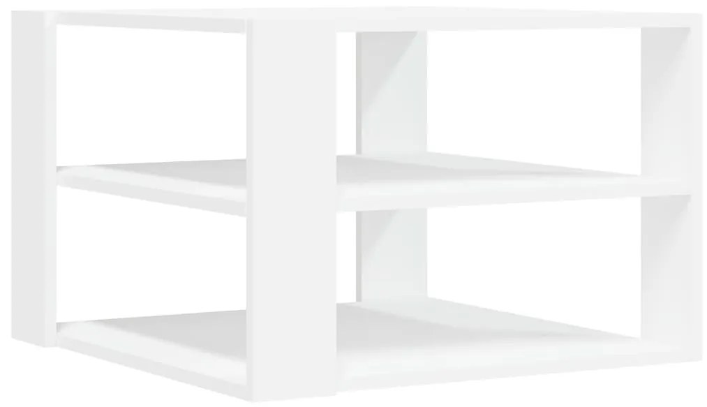 vidaXL Τραπεζάκι Σαλονιού Λευκό 59,5x59,5x40 εκ. από Επεξεργ. Ξύλο
