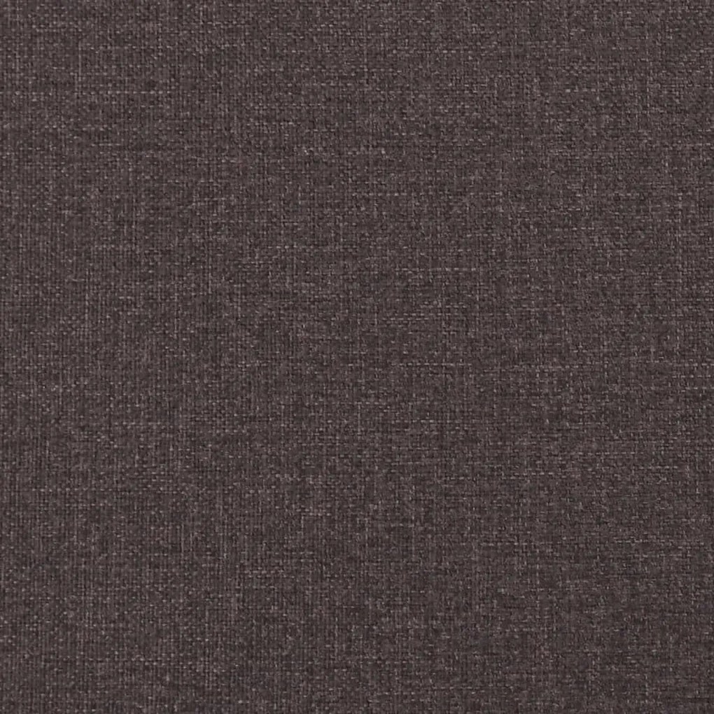 Κρεβάτι Boxspring με Στρώμα Σκούρο Καφέ 120x190 εκ Υφασμάτινο 3285119