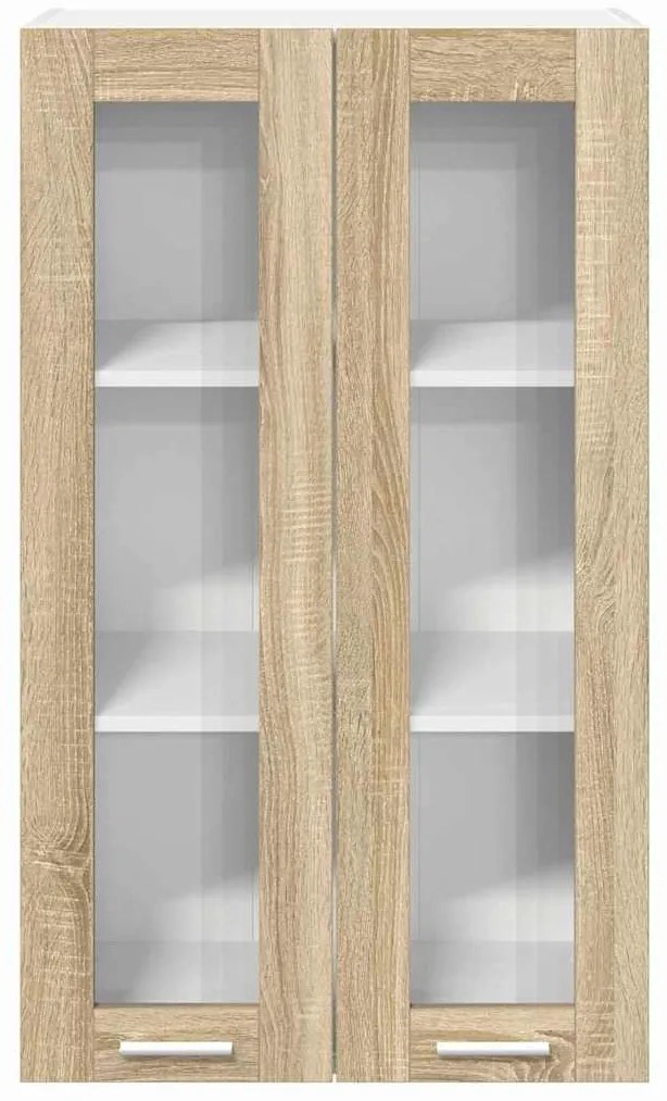 vidaXL Κρεμαστό ντουλάπι με αποθήκευση Δρύς Sonoma 60 x 31 x 100 εκ.