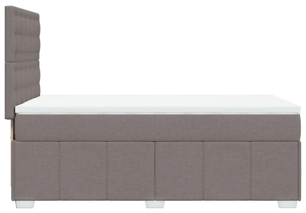 ΚΡΕΒΑΤΙ BOXSPRING ΜΕ ΣΤΡΩΜΑ TAUPE 90X190 ΕΚ.ΥΦΑΣΜΑΤΙΝΟ 3291541