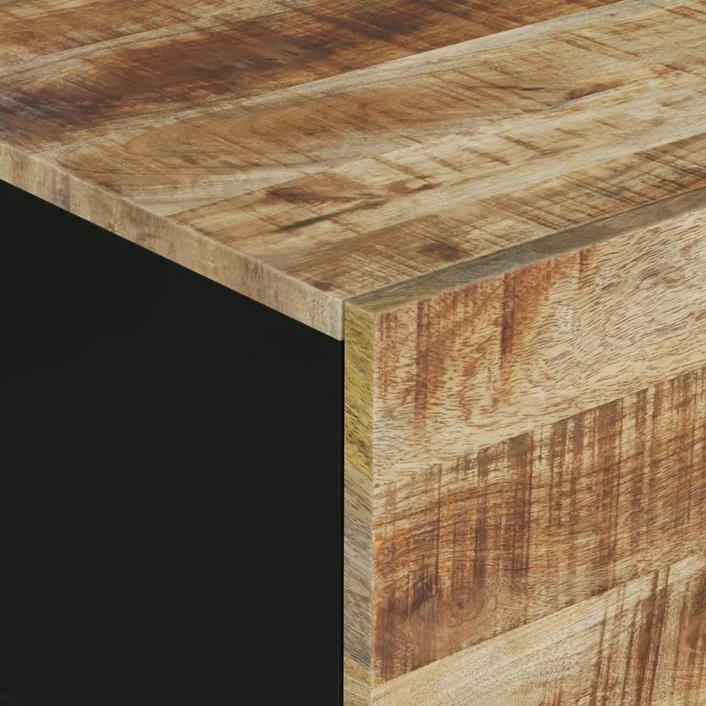 vidaXL Τραπεζάκι Σαλονιού 80x50x40 εκ. Μασίφ Ξύλο Μάνγκο &amp; Επεξ. Ξύλο