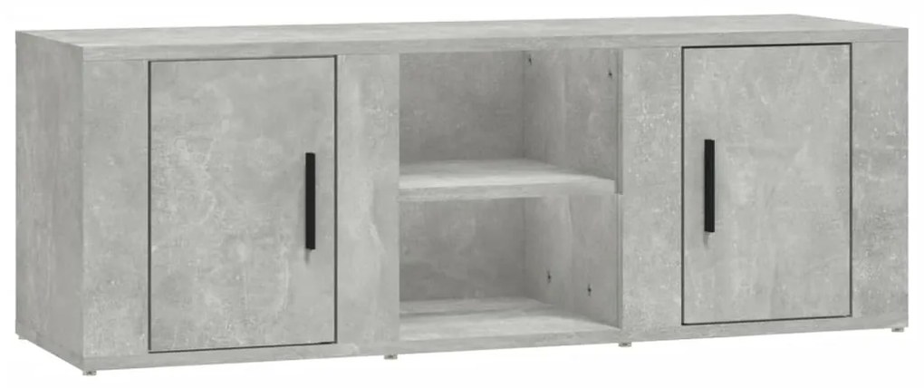 vidaXL Έπιπλο Τηλεόρασης Γκρι Σκυρ. 100x31,5x35 εκ. Επεξ. Ξύλο