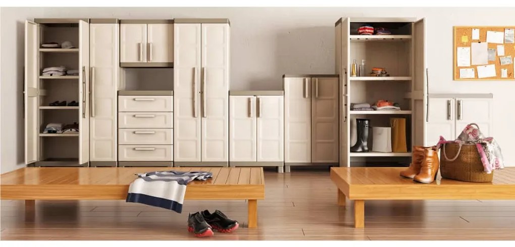 Keter Ντουλάπι Αποθήκευσης με Ράφια Excellence Μπεζ / Taupe 97 εκ.