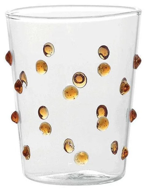 Ποτήρι Party Junior PY00318 95ml Gold-Clear Zafferano Glass