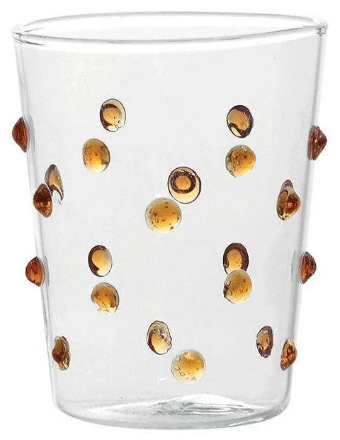 Ποτήρι Party Junior PY00318 95ml Gold-Clear Zafferano Γυαλί