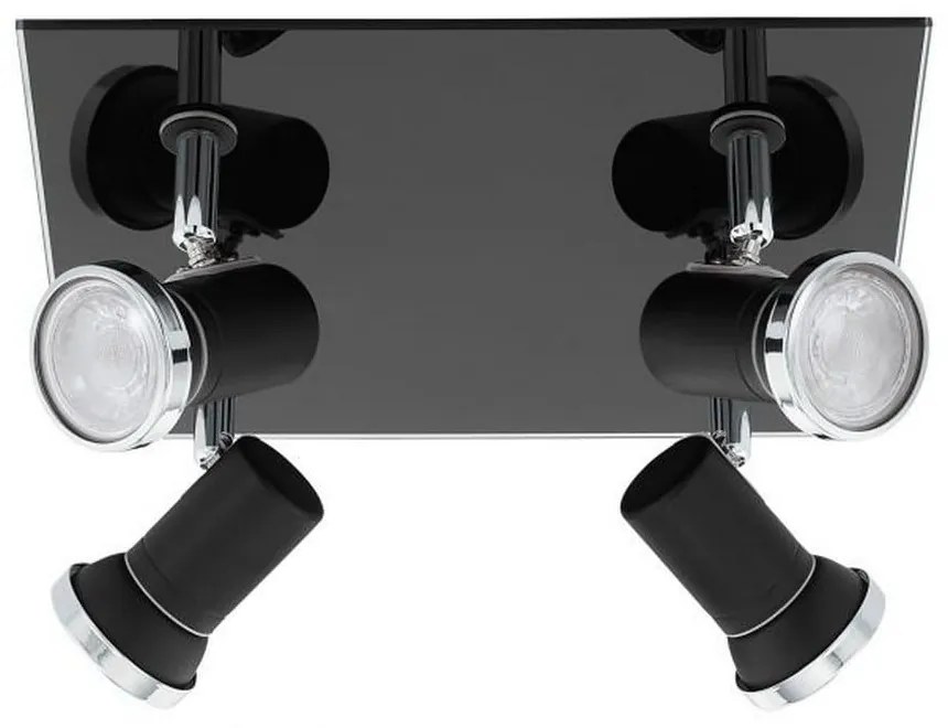 Φωτιστικό Οροφής-Σποτ Led Tamara 1 33678 3000K Black Eglo Metal, Glass