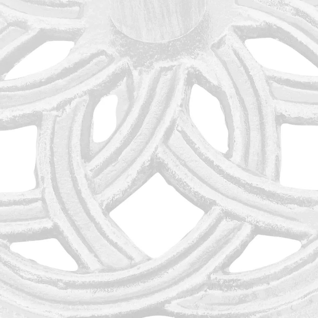 Βάση Ομπρέλας Λευκή 44 x 44 x 31 εκ. από Χυτοσίδηρο - Λευκό