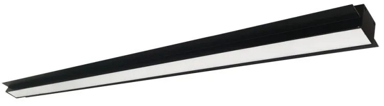 Γραμμικό Φωτιστικό Χωνευτό Viokef Sasa 3917-04114-3-B-P-N L1140 3000K Μαύρο Ματ