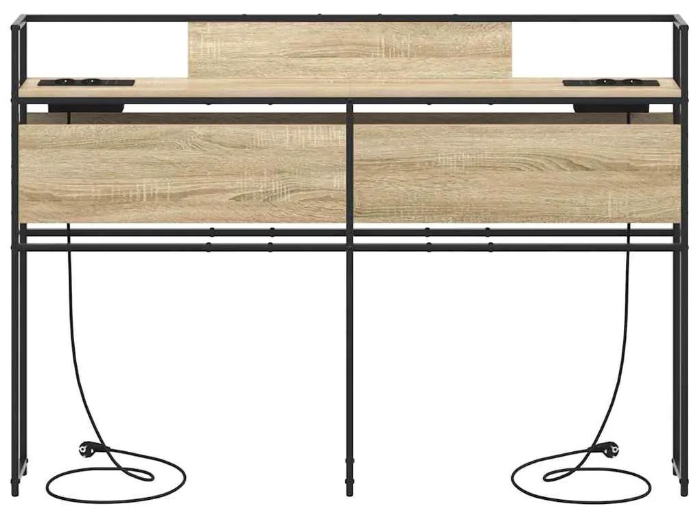 vidaXL Κεφαλάρι Αποθήκης Sonoma Δρυς 140 cm Επεξεργασμένο ξύλο