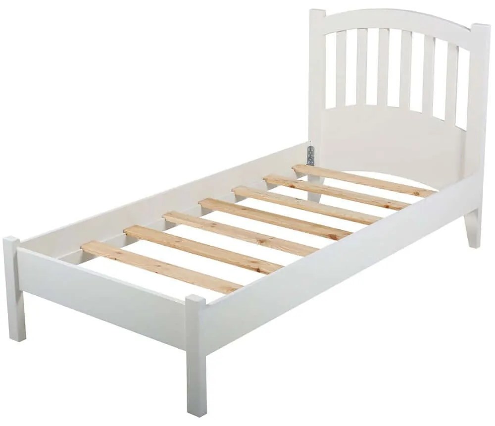 Κρεβάτι Nil Modern Country (Για Στρώμα 90x200cm) 524ADS1528 90x200x98cm White Μονό