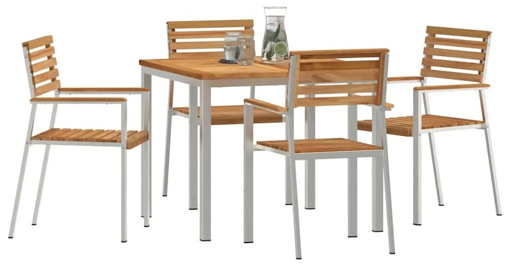 vidaXL Σέτ φαγητού για κήπο 5 pcs