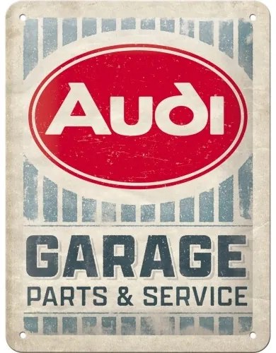 Μεταλλική πινακίδα Audi - Garage Parts & Service