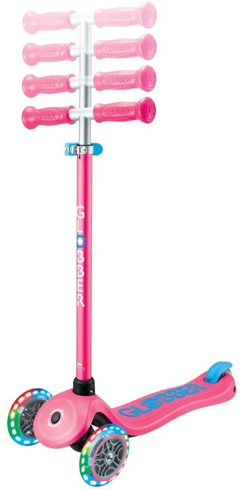 Globber Scooter Primo Plus Lights Fuchsia